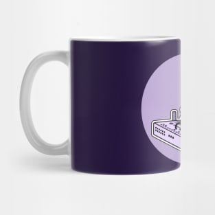 Robot Playing Drum Machine (pocket print size) Mug